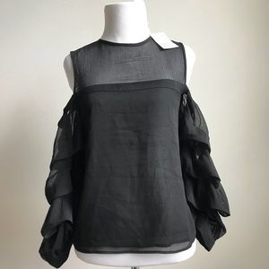 H&M cold shoulder top